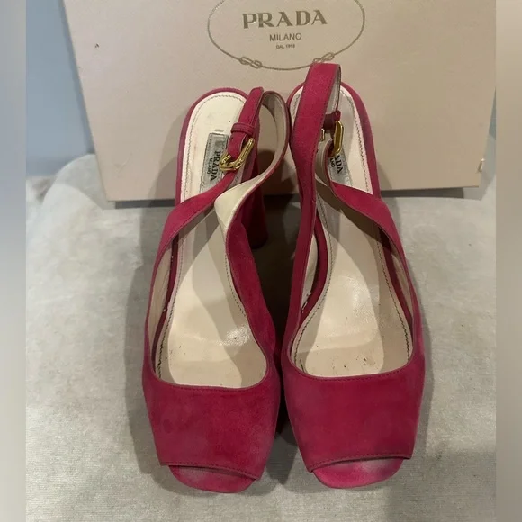 PRADA peep toe heels - Picture 2 of 10